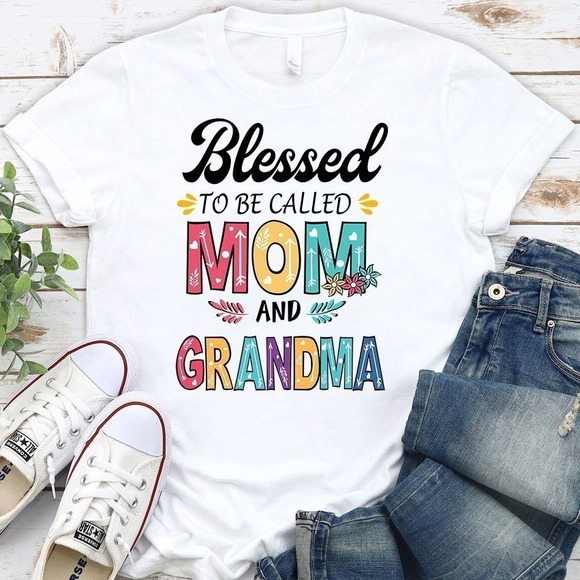 Posh M Other - Blessed To Be Called Mum And Grandma Appreciation Gift T-Shirt